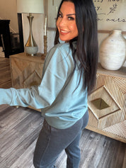 Ultra Soft Light Blue Comfy Crewneck