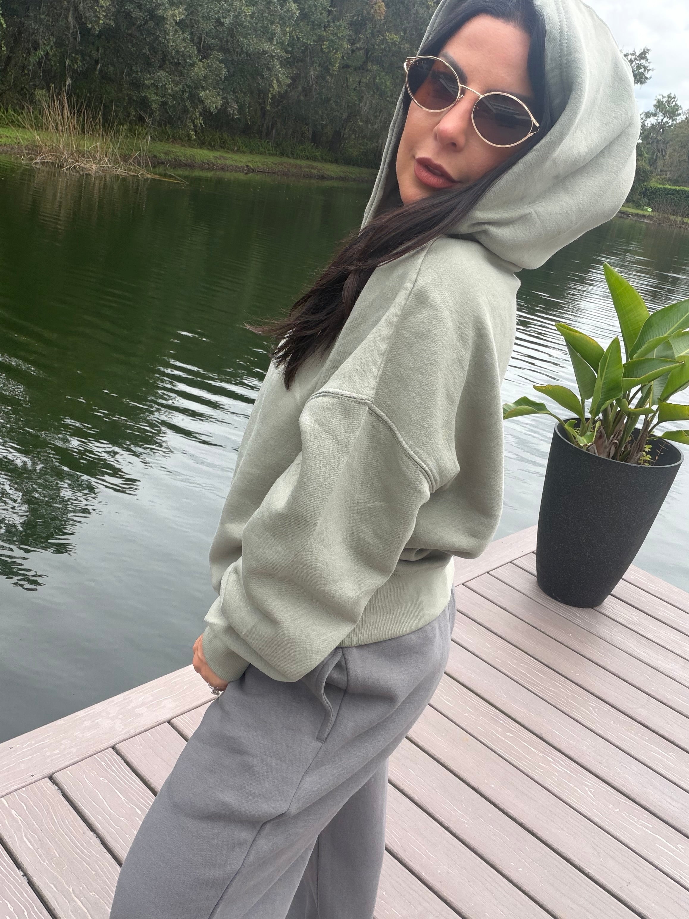 Heaven Soft Light Olive Hoodie