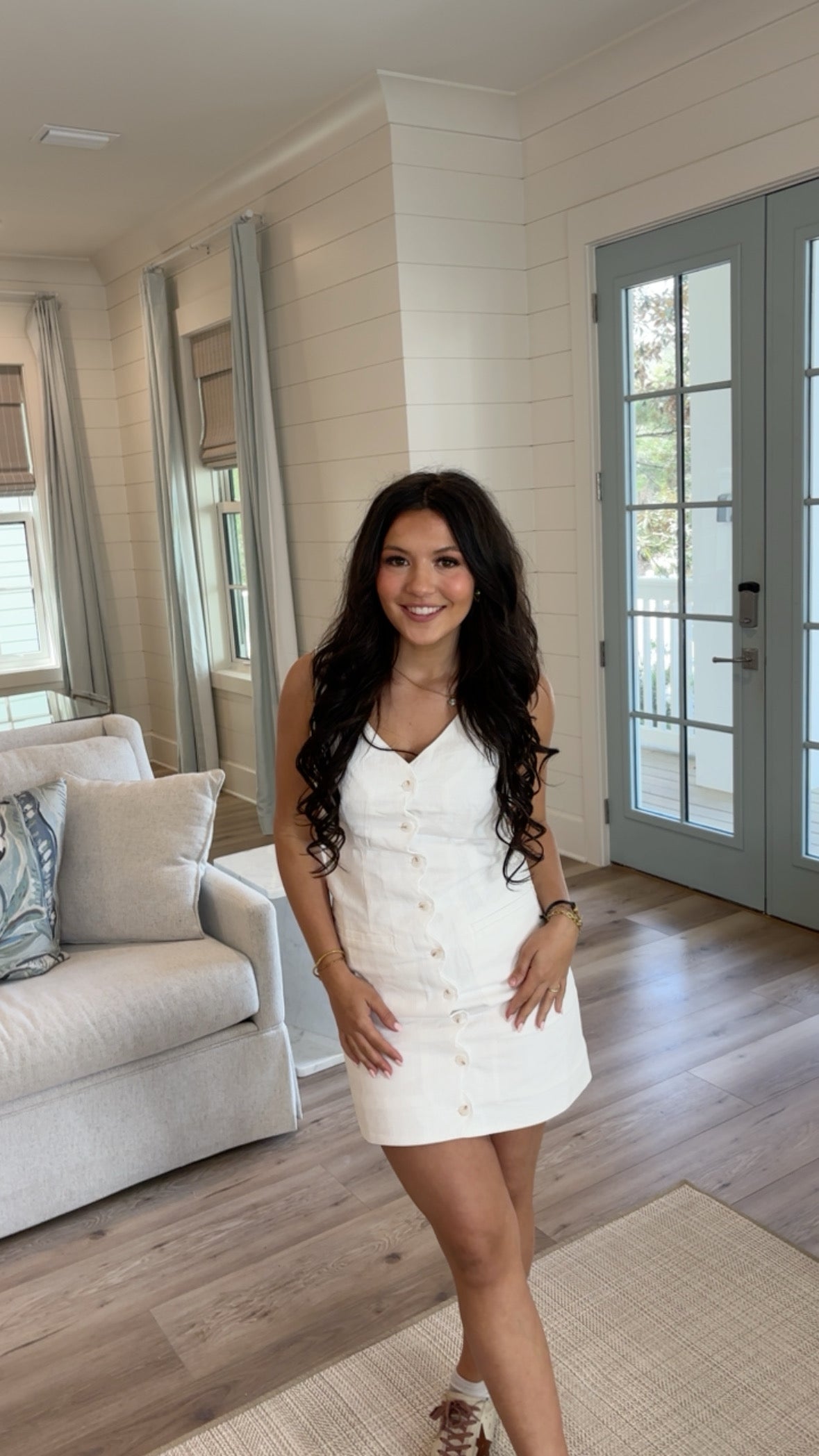 Chic Woven White Dress Stitch and Co 30a