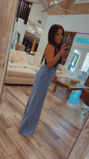 Rae Mode Aqua Splash French Terry Wide Leg Joggers