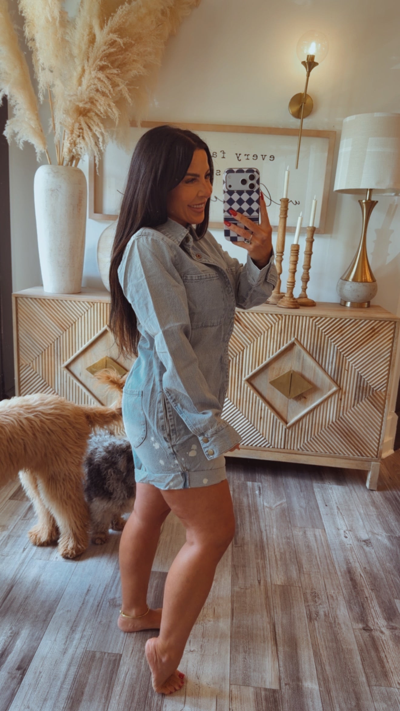Stitch and CO Light Denim Chic Romper
