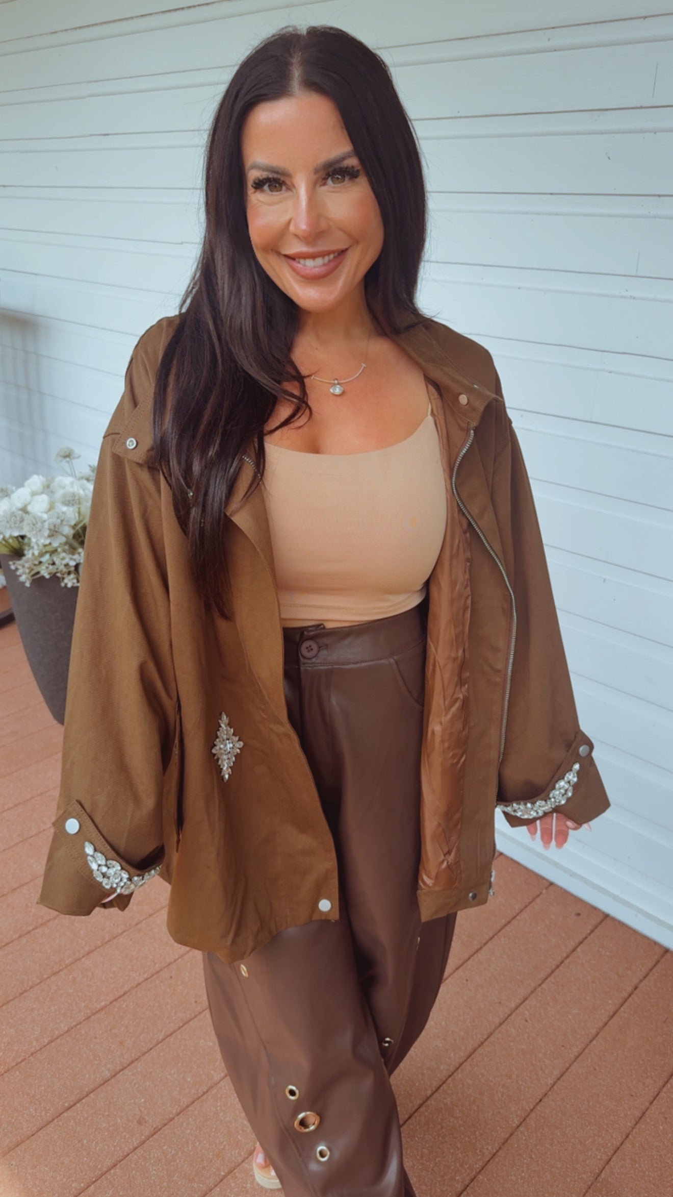 Elegant brown and Crystal Peticoat