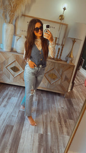 Chic Denim Blue Vest