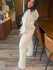 Light Grey Straight Leg Joggers