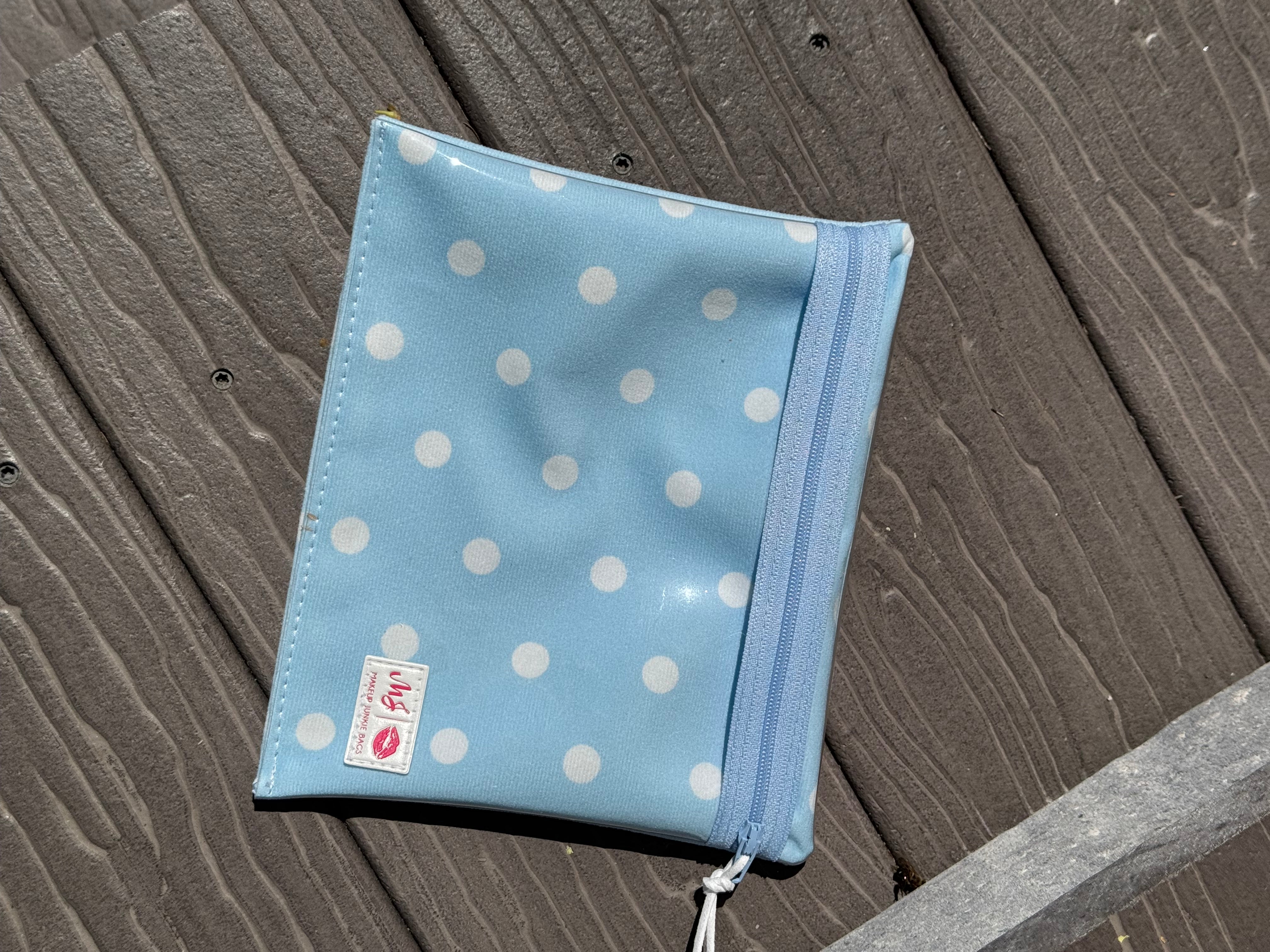 Jeaneane's Custom Make Up Junkie Bag Polka Dots