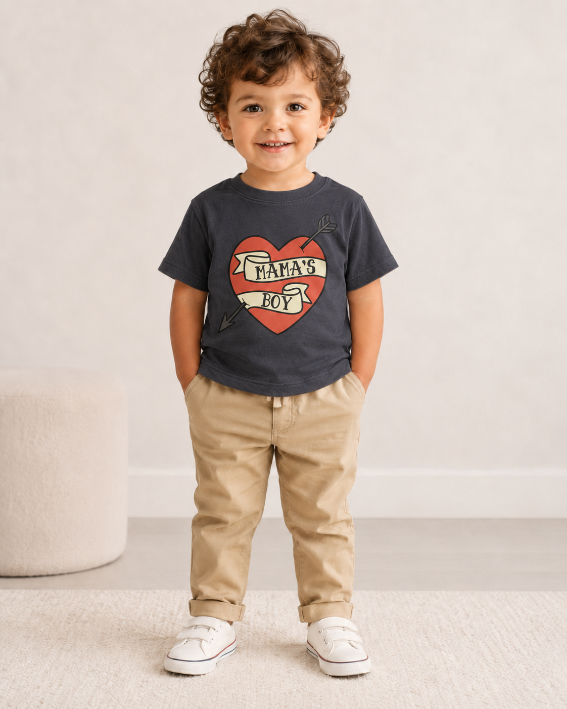 Mama's Boy Armadillo Kids Graphic Tee 37K