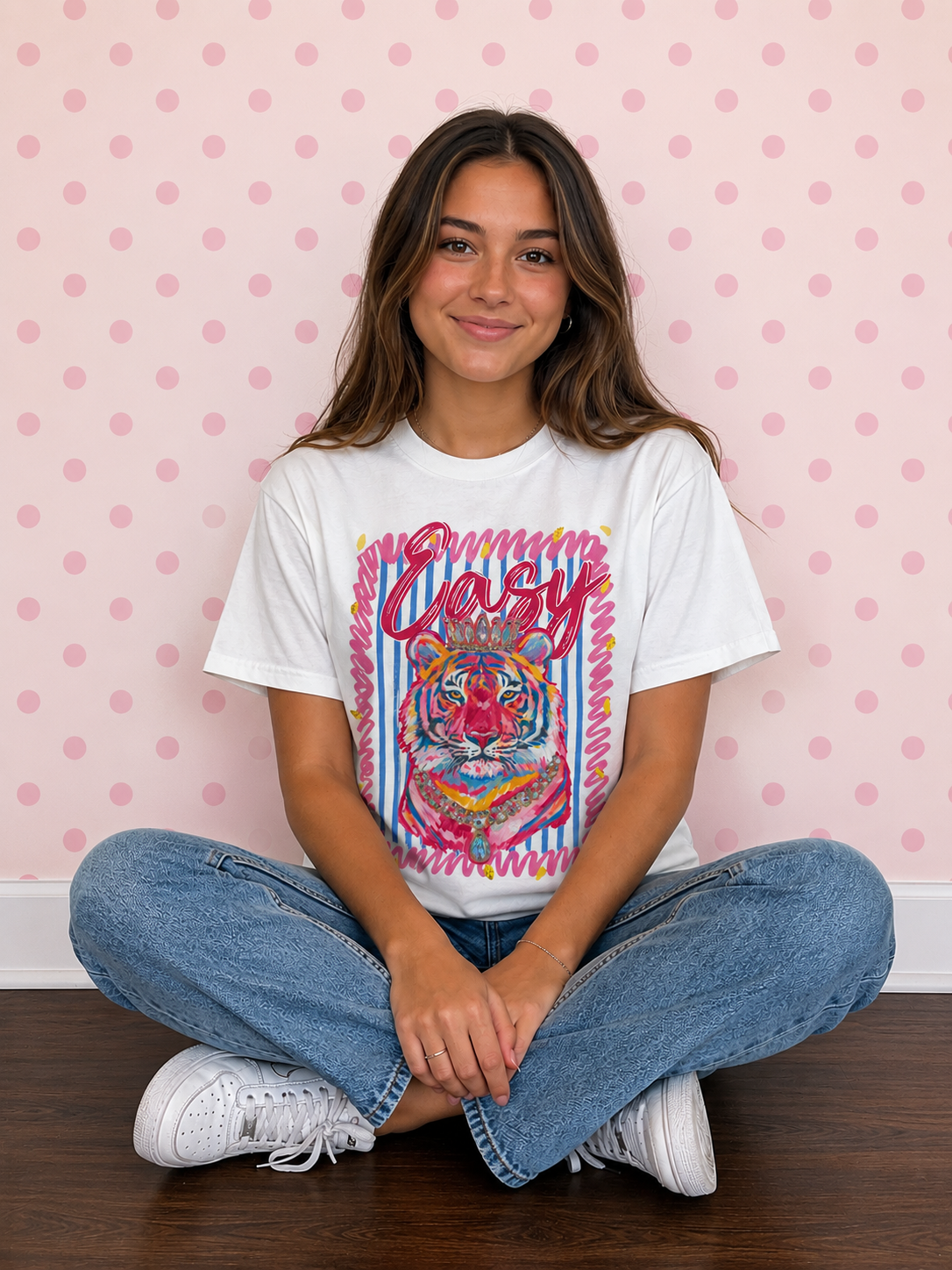 Easy Tiger White Graphic Tee 1149