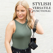 Clip & Go Strap w/Zippered Pouch XOXO