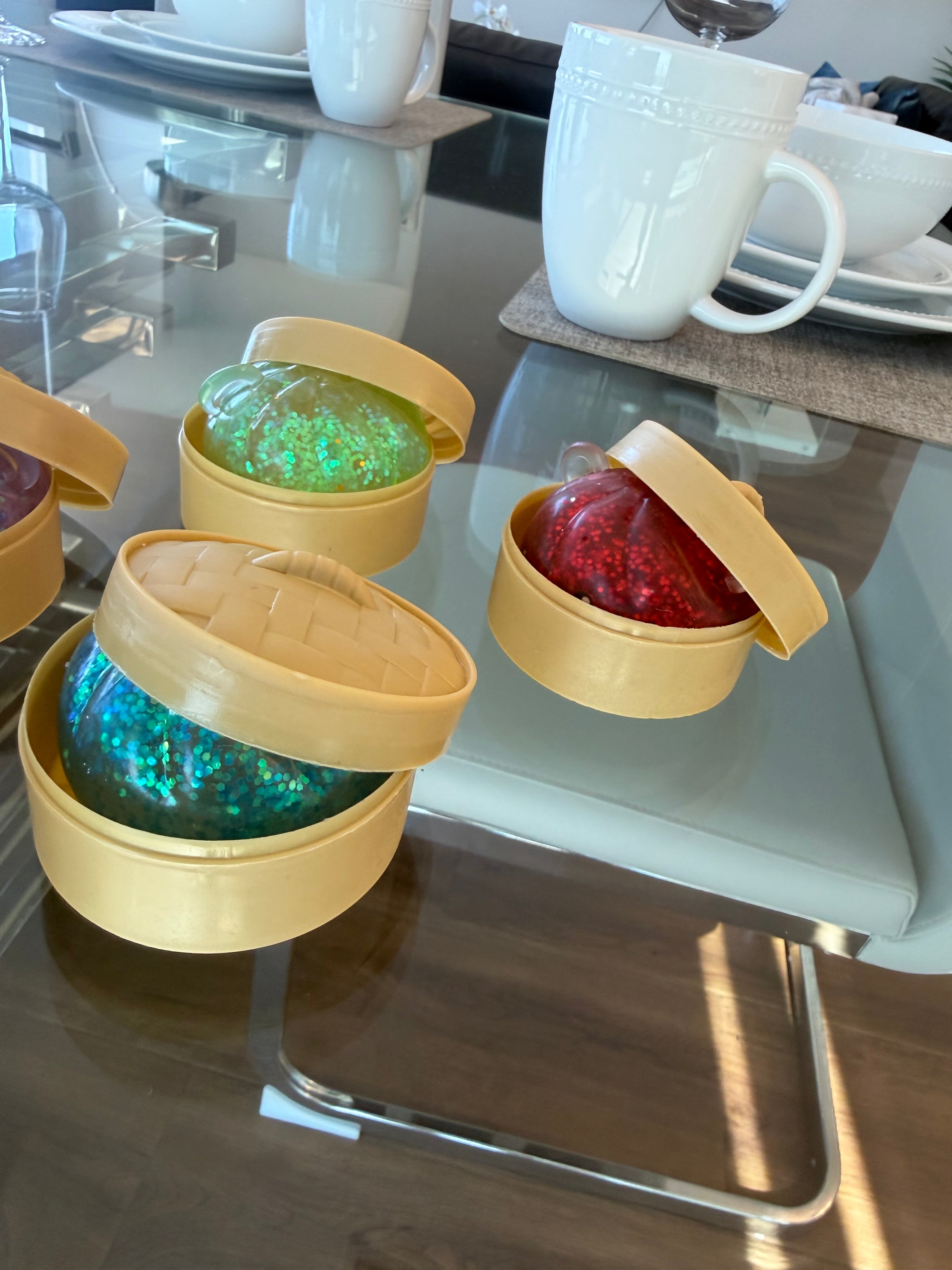 Mini Dumpling Glitter Squishy
