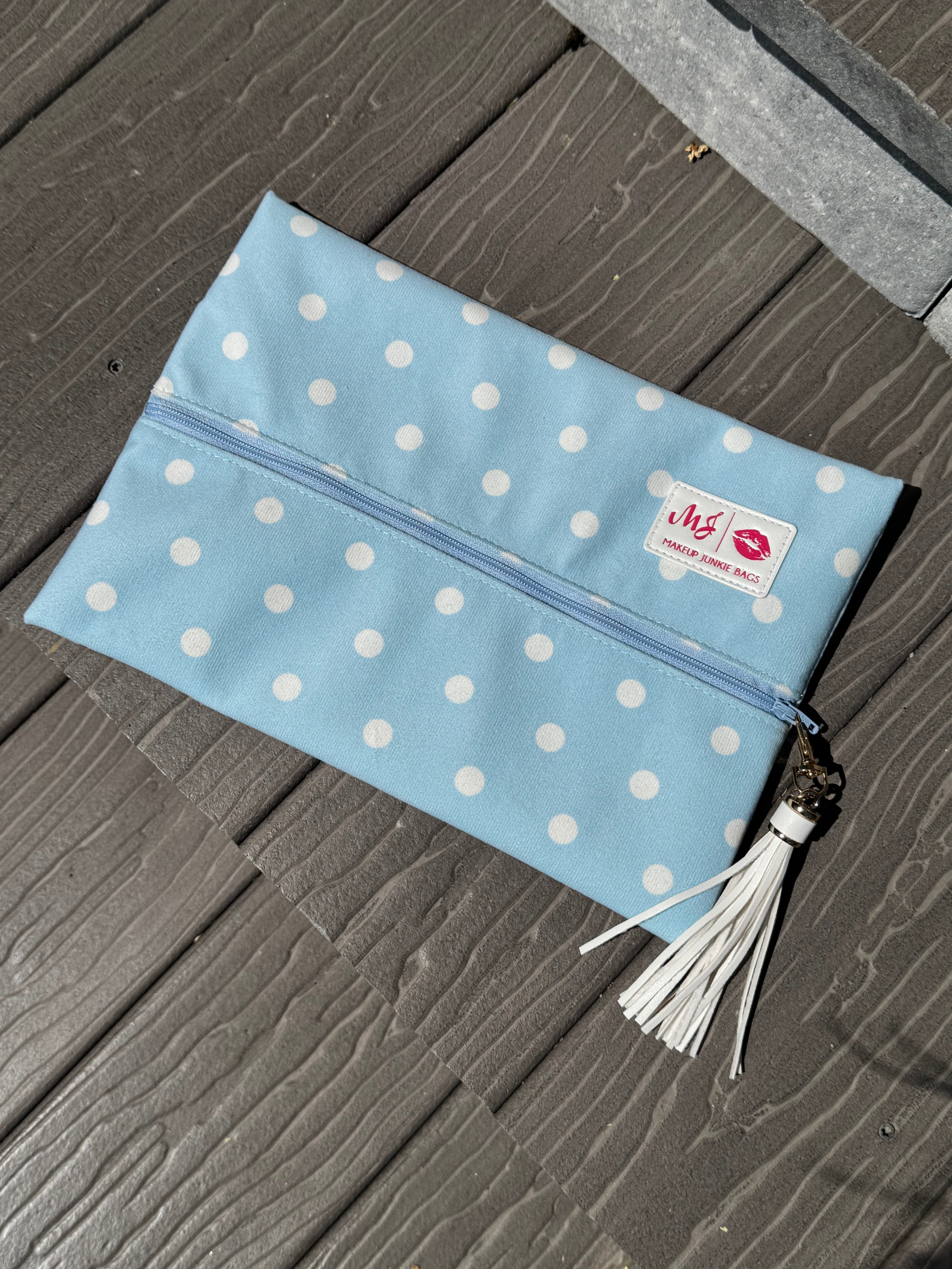 Jeaneane's Custom Make Up Junkie Bag Polka Dots