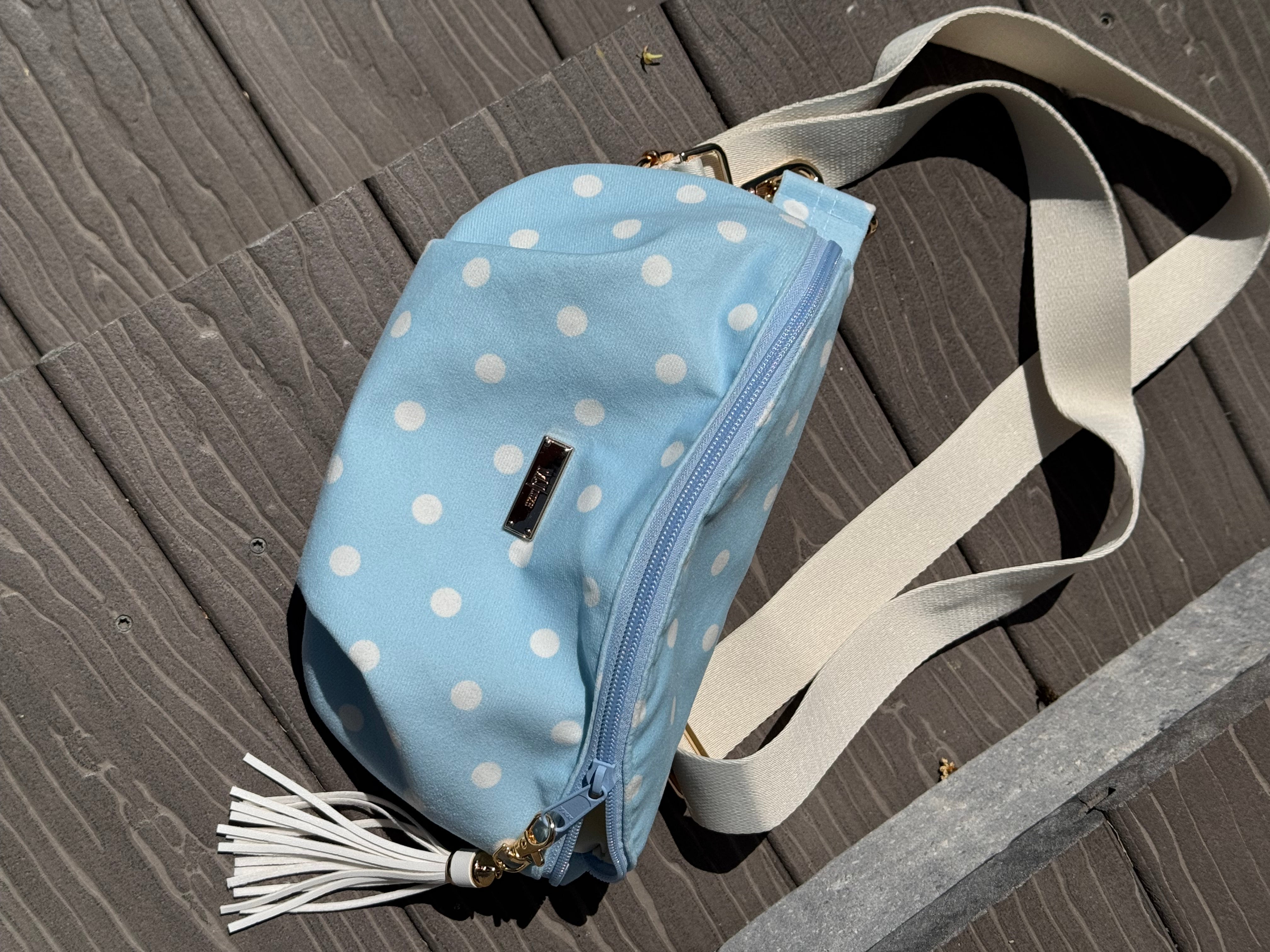 Jeaneane's Custom Make Up Junkie Bag Polka Dots
