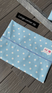Jeaneane's Custom Make Up Junkie Bag Polka Dots