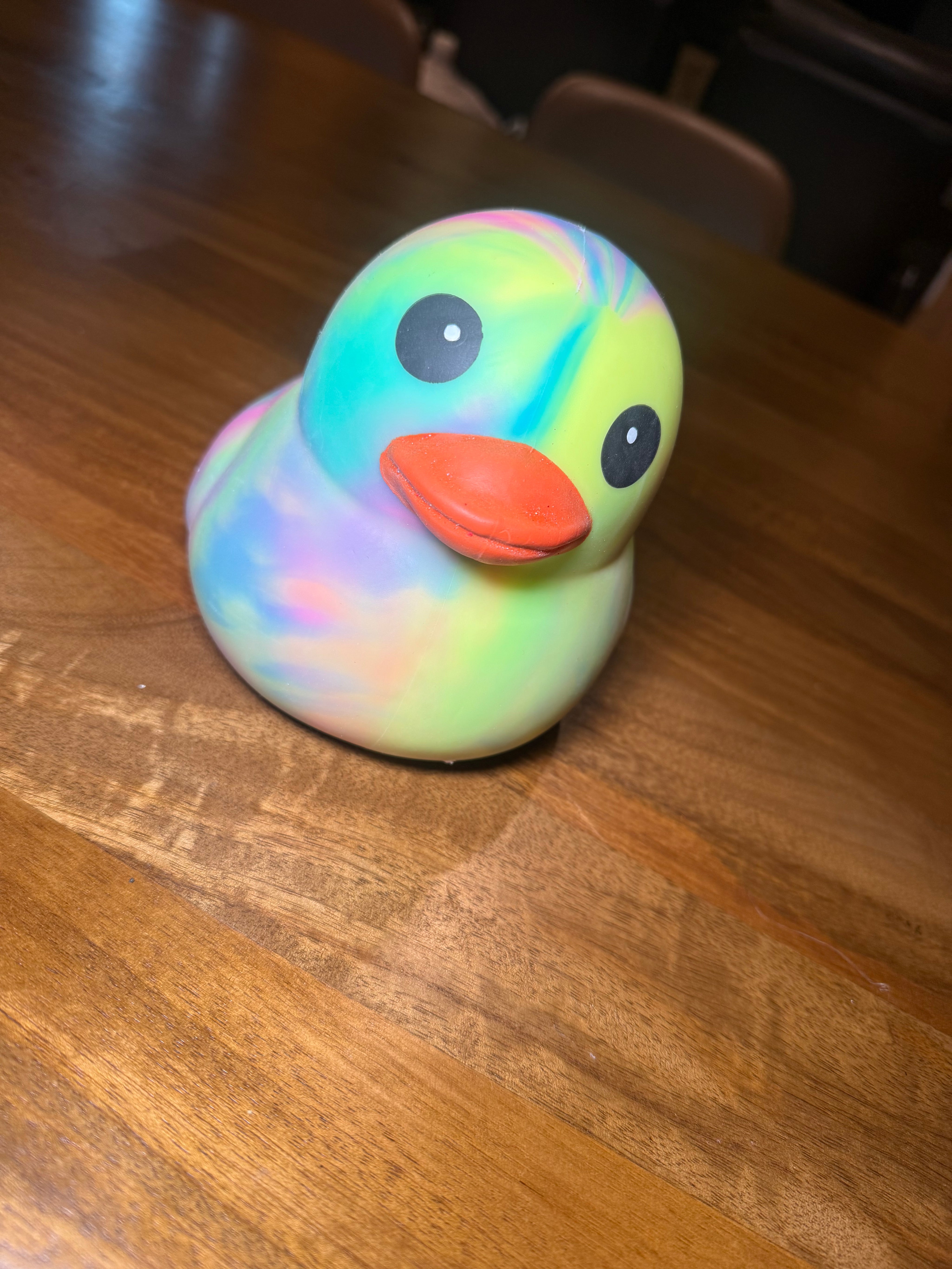 Large green tye Dye Duck Squishy