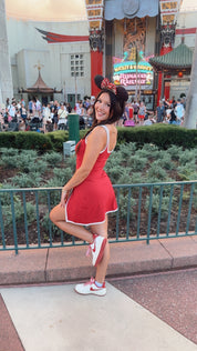 Ultra Soft  Crimson and white Top and Skort Athletic Set