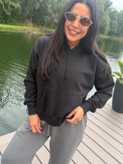 Heaven Soft Black Hoodie