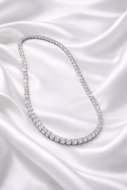 Bella Neane Diva White Gold Tennis Necklace 20"