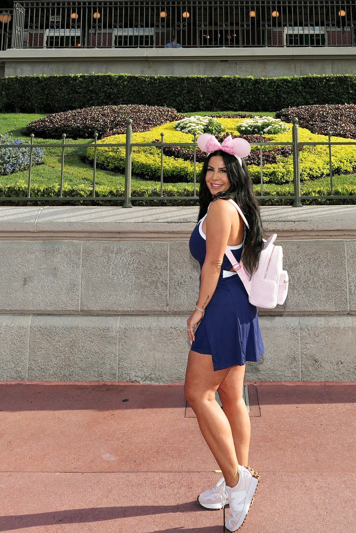 Sassy Navy and White Athletic Dress W Shorts Set