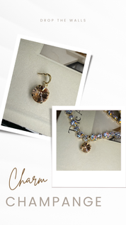 Diva Crystal Pendant 14mm Charm