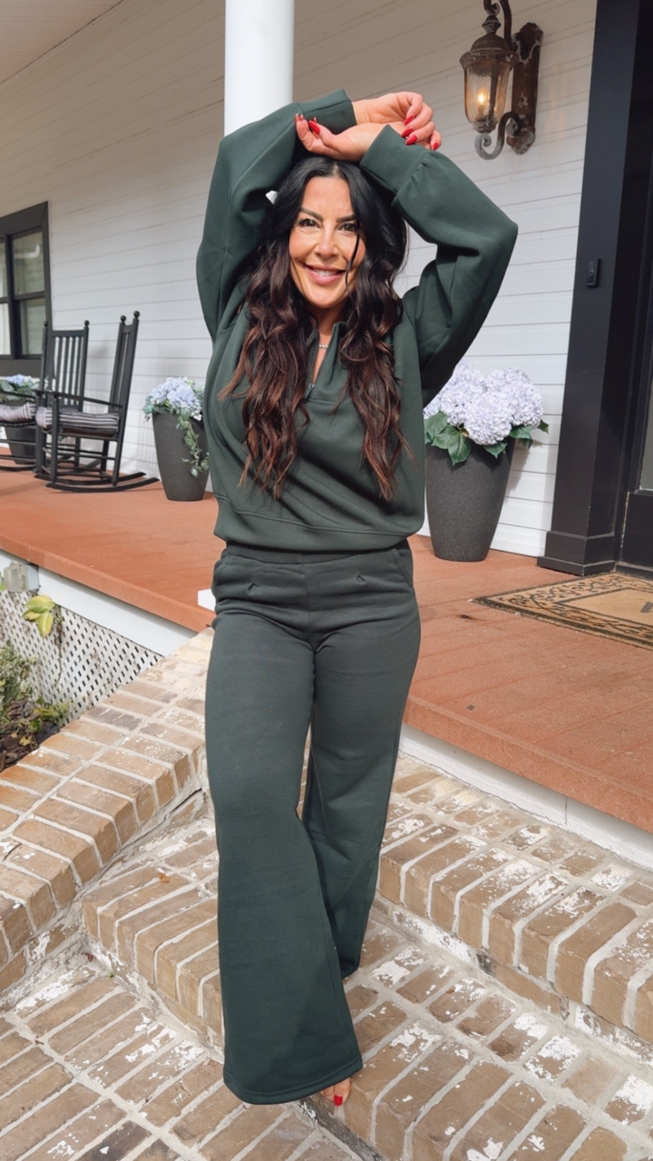 Green Luxe Raemode 1/4 Zip Jacket