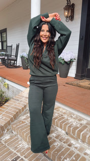 Green Luxe Raemode 1/4 Zip Jacket