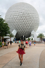 Crimson Red Athletic Twirl Skort