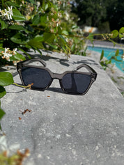 Grey Square Frame Sunnies