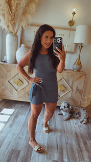 Heaven Soft Dark Grey Athletic Skort Dress