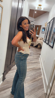 Sassy Nude Color Corset Top