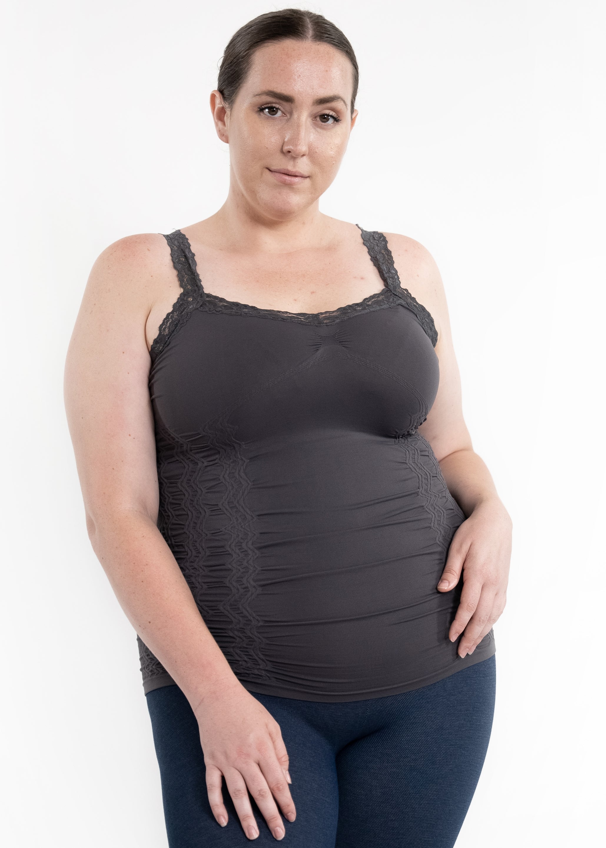 Lace Corset Cami - Curvy (DW)