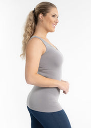 Lace Trim V Neck Tank (DW)