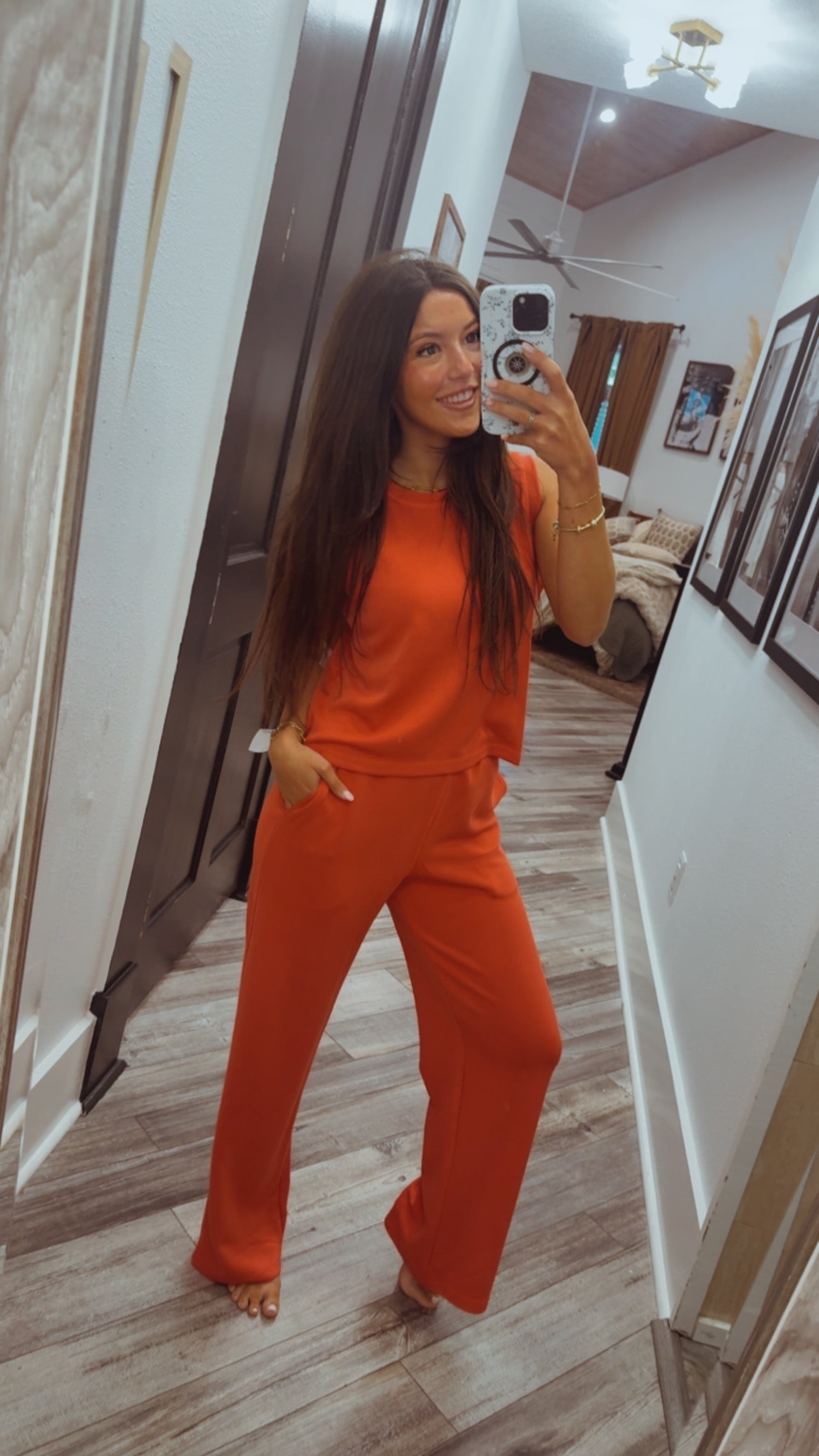 Heaven Soft Brick Loose Fit Top Jogger Set