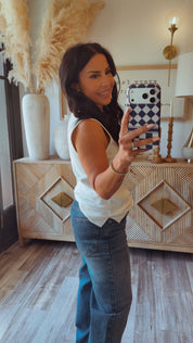 Chic Knit White Soft Elegant Top
