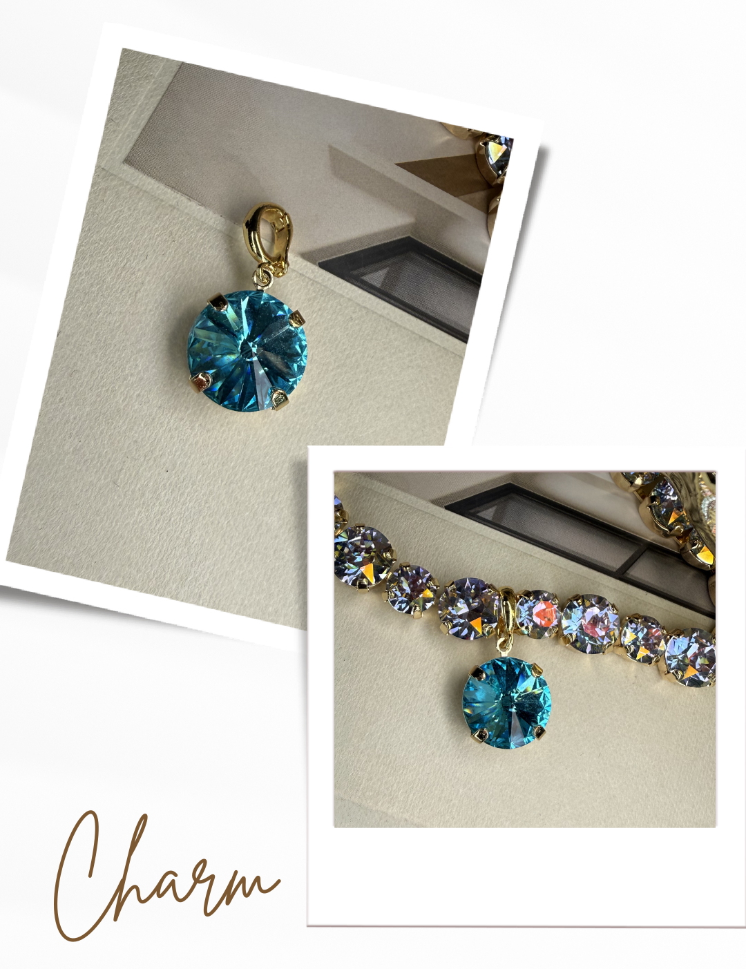 Diva Crystal Pendant 14mm Charm