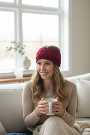 Cable Knitted Headband Warmer