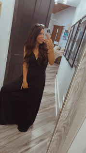 Black Twist Front Tank Jumpsuit