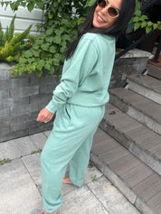 Dusty Teal Soft Joggers