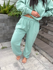 Dusty Teal Soft Joggers