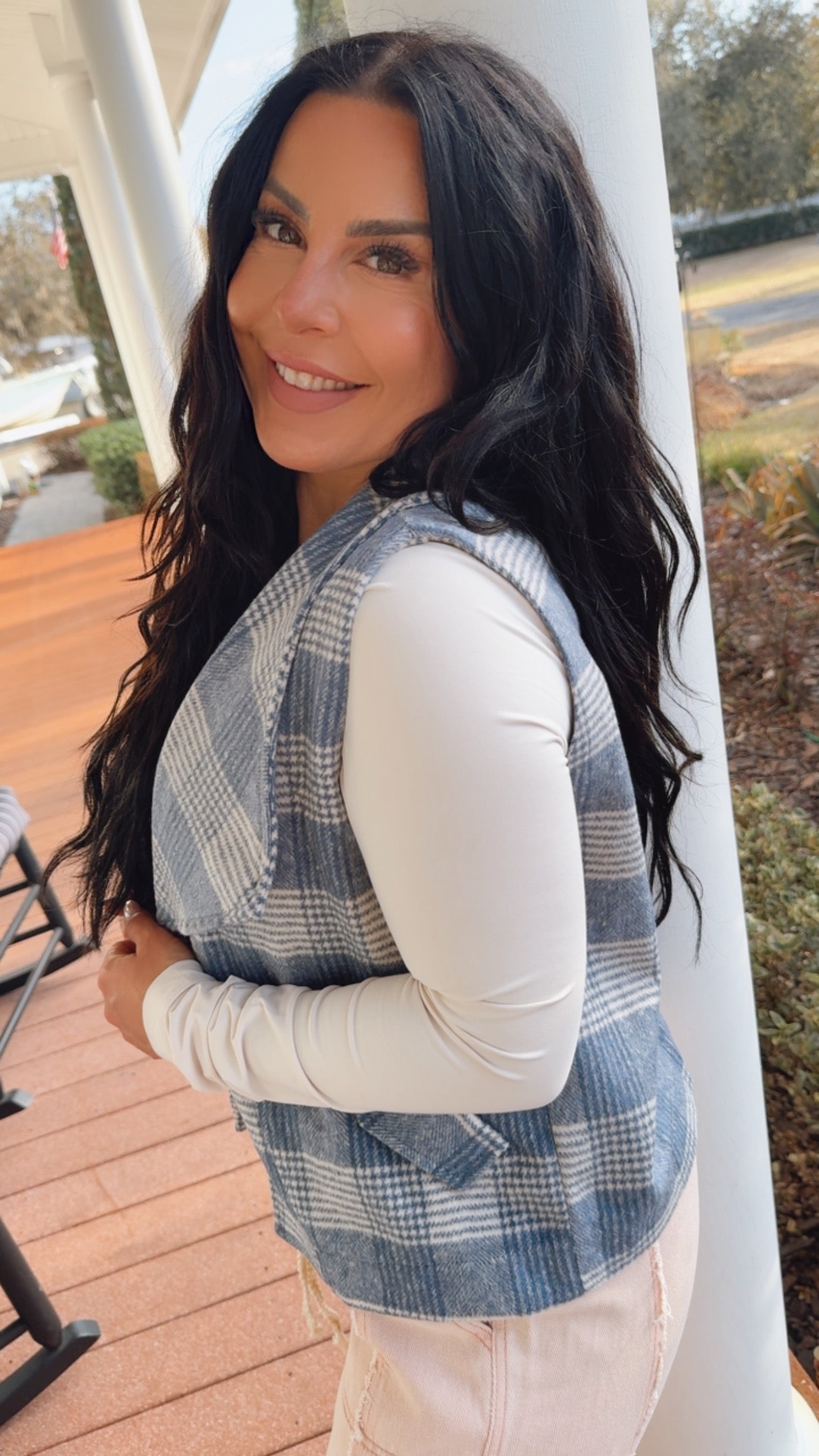 Ultra Soft Denim Blue Shacket Vest