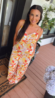 Chic Lightweight Floral Jumpsuit