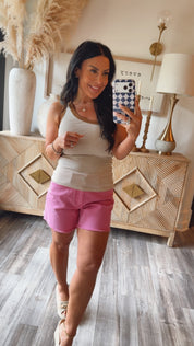 Cream and Brown  Striped One Shoulder Top