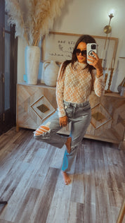 Ivory Lace Floral Top
