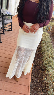 Sassy White Lace Skirt