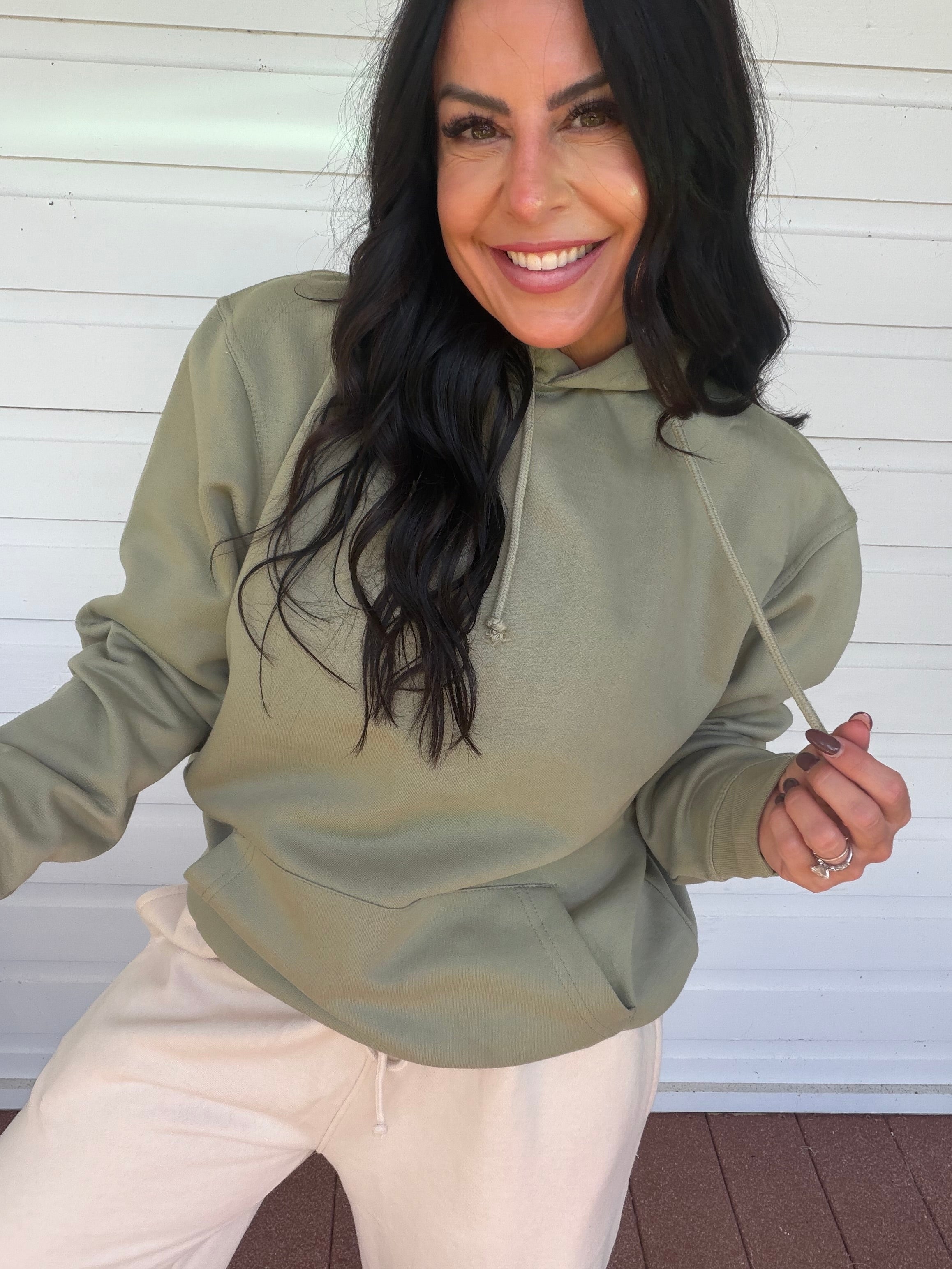 Ultra Soft Sage Long Sleeve Hoodie