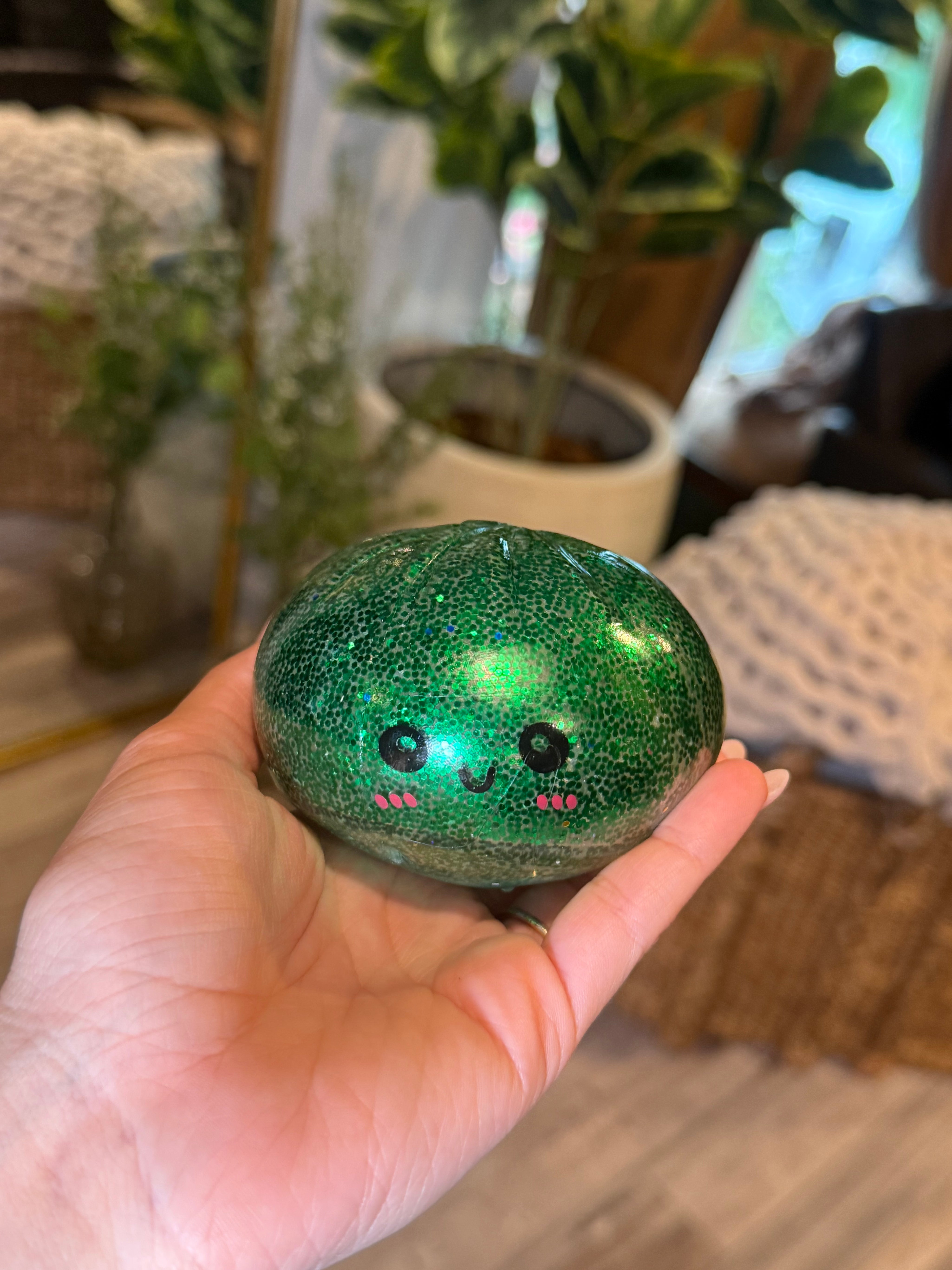 Green Glitter Dumpling