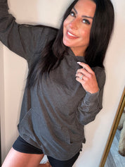 Black Vintage Wash Ultrasoft Lightwegiht Hoodie