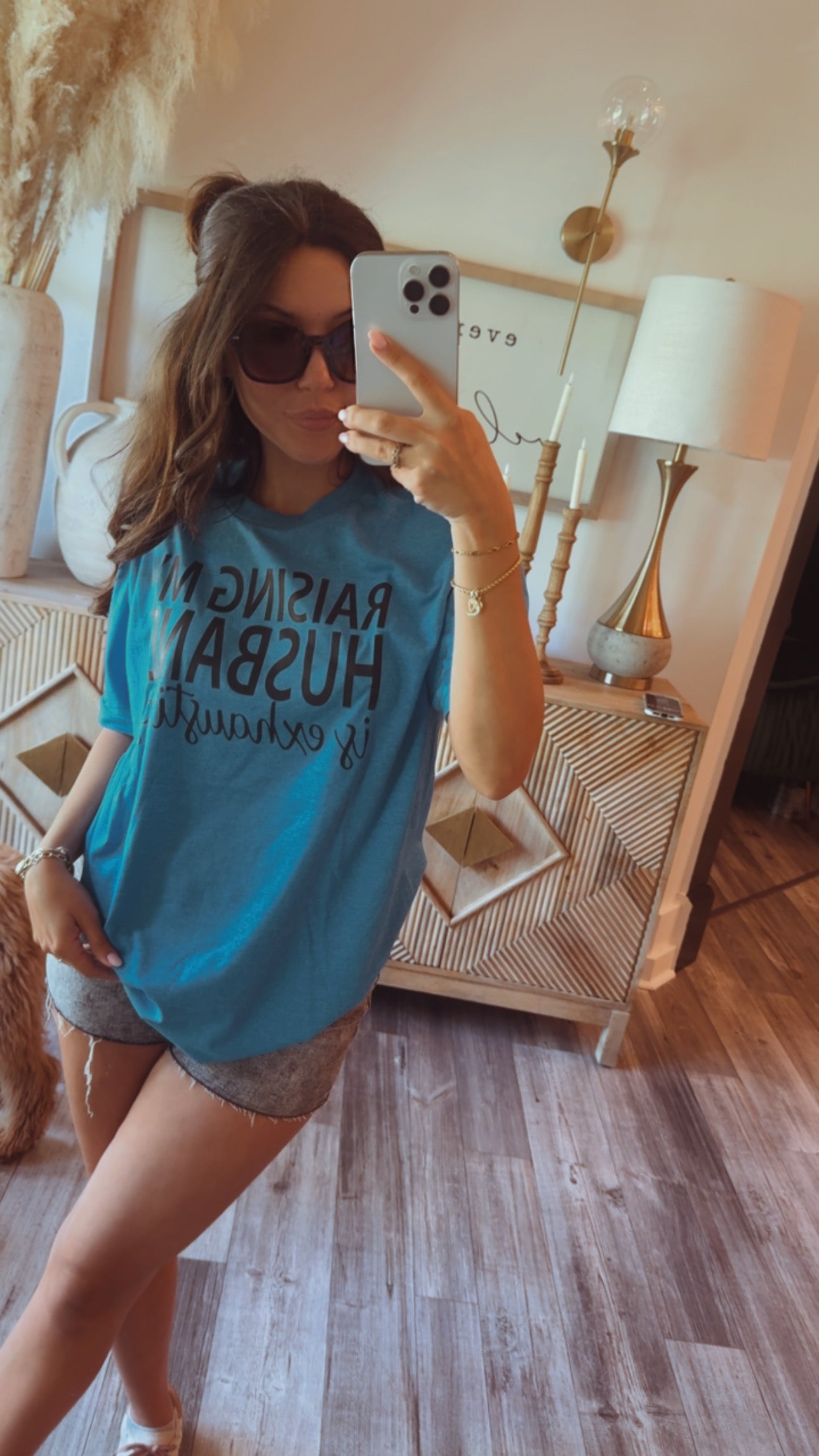 Raising My Husband Is Exhausting Graphic Top