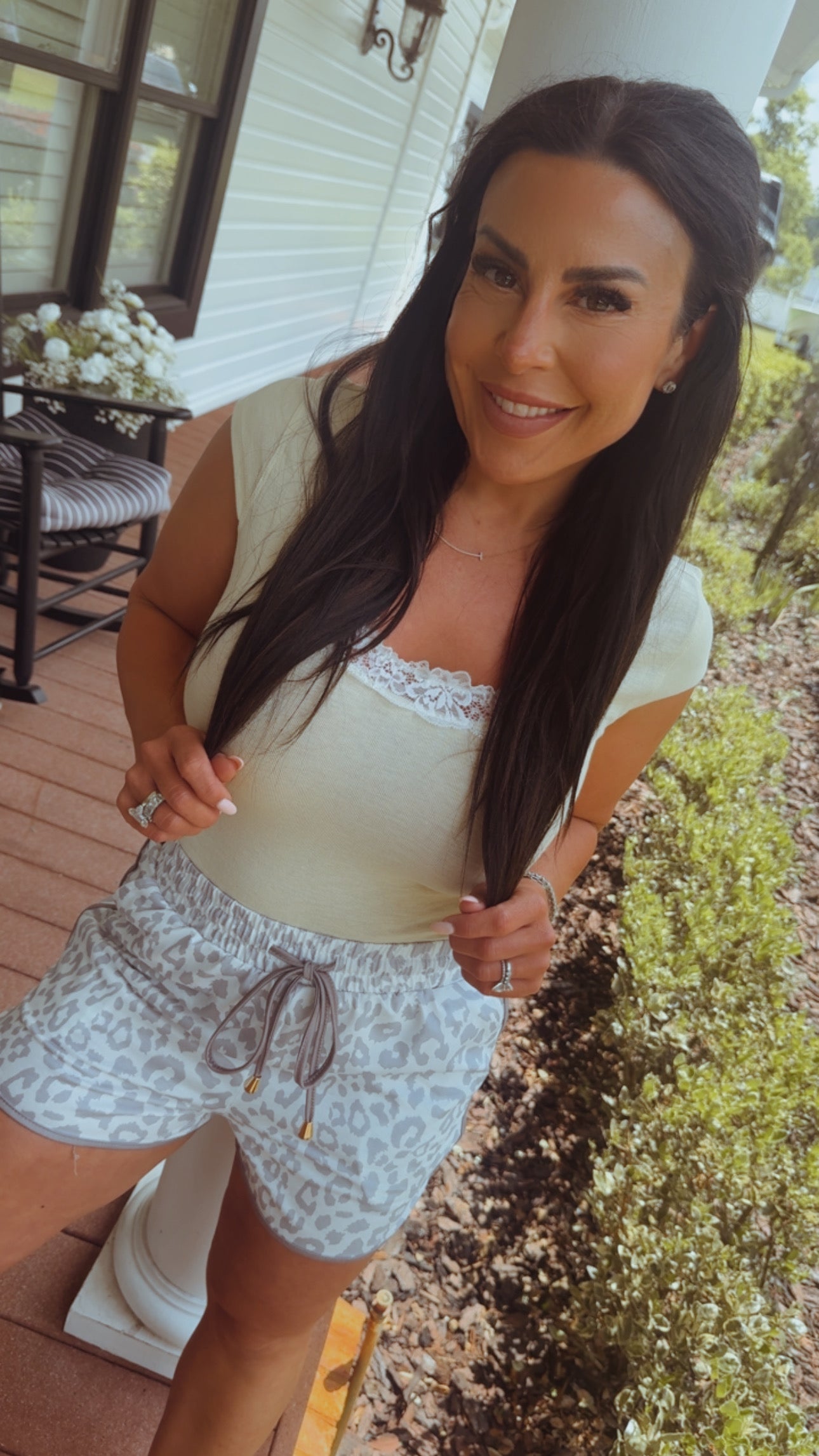 Yellow and Elegant Lace Trim  Top