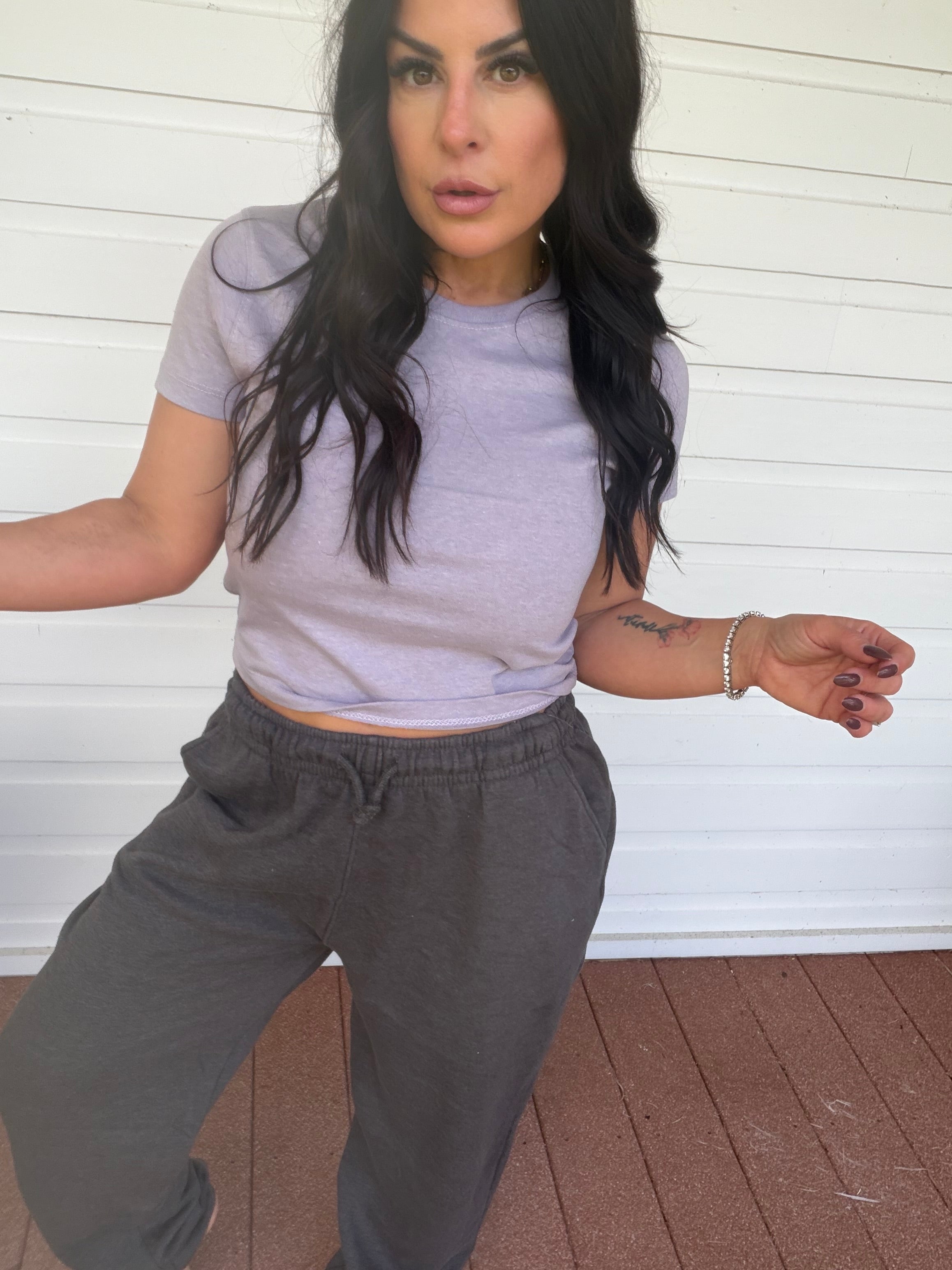 Lavender Heathered Ultra Soft Everyday Top