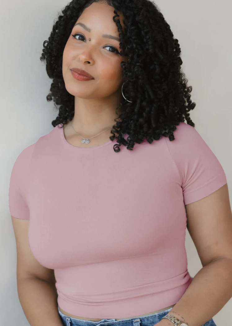 Short Sleeve Waist Length Top (DW)