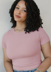 Short Sleeve Waist Length Top (DW)